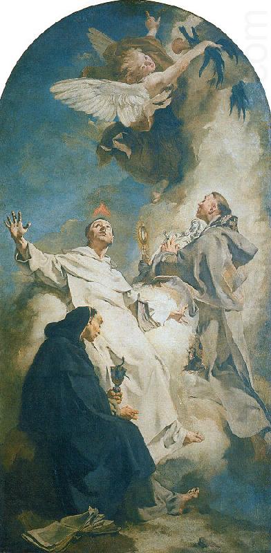 PIAZZETTA, Giovanni Battista Saints Vincenzo Ferrer, Hyacinth and Louis Bertram china oil painting image